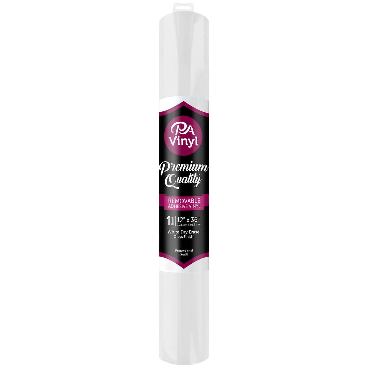 PA Vinyl White Dry Erase Removable Adhesive Vinyl